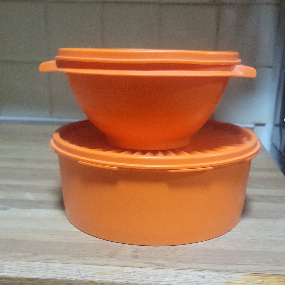 Vintage Tupperware Storage Bowl Set
